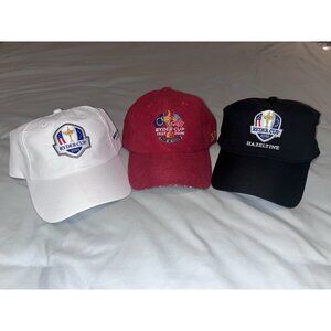 Ryder Cup Hats - Set Of 3 - 2006 The K Club, 2016 Hazeltine, 2023 Marco Simone